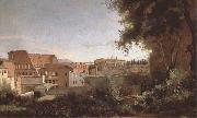 View of the Colosseum from the Farnese Gardens (mk09)  Jean Baptiste Camille  Corot